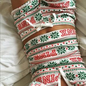 Victoria Secret PINK Christmas Pajamas